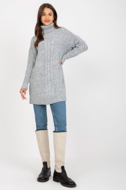 Sweter Damski Model LC-SW-8015.25P Grey - Rue Paris - uniwersalny
