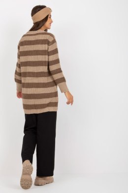 Sweter Damski Model LC-SW-8030.29P Dark Beige - Rue Paris - uniwersalny