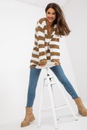 Sweter Damski Model LC-SW-8030.29P White/Beige - Rue Paris - uniwersalny Sweter Damski Model LC-SW-8030.29P White/Beige - Rue Paris - uniwersalny