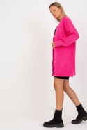Sweter Kardigan Model LC-SW-0267.06X Fluo Pink - Rue Paris - uniwersalny Sweter Kardigan Model LC-SW-0267.06X Fluo Pink - Rue Paris - uniwersalny