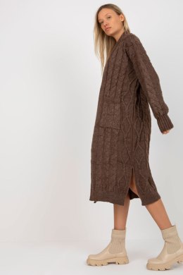 Sweter Kardigan Model LC-SW-8032.34P Brown - Rue Paris - uniwersalny