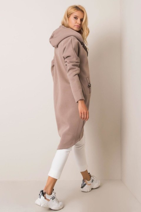 Bluza Damska Model RV-BL-4858-1.99P Dark Beige - Rue Paris - L/XL Bluza Damska Model RV-BL-4858-1.99P Dark Beige - Rue Paris - L/XL