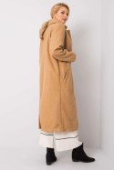 Płaszcz Damski Model 217-PL-23335.86 Camel - Rue Paris - S Płaszcz Damski Model 217-PL-23335.86 Camel - Rue Paris - S