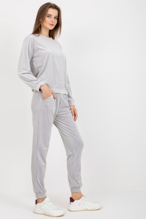 Spodnie Komplet Model WN-KMPL-1908.15X Light Grey - Rue Paris - S Spodnie Komplet Model WN-KMPL-1908.15X Light Grey - Rue Paris - S