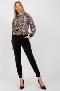 Spodnie Komplet Model WN-KMPL-2410-1.17 Black/Beige - Rue Paris - S