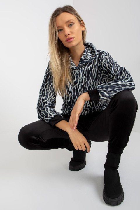 Spodnie Komplet Model WN-KMPL-2410-1.17 White/Black - Rue Paris - S Spodnie Komplet Model WN-KMPL-2410-1.17 White/Black - Rue Paris - S