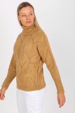Sweter Damski Model LC-SW-3019.05P Camel - Rue Paris - uniwersalny
