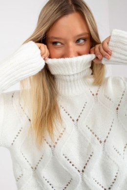 Sweter Damski Model LC-SW-3019.05P Ecru - Rue Paris - uniwersalny