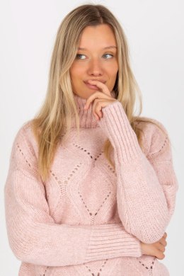 Sweter Damski Model LC-SW-3019.05P Light Pink - Rue Paris - uniwersalny