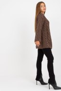 Sweter Damski Model LC-SW-8044.06X Brown - Rue Paris - uniwersalny Sweter Damski Model LC-SW-8044.06X Brown - Rue Paris - uniwersalny