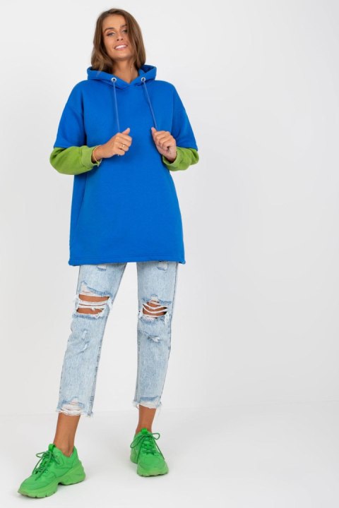 Bluza Damska Model RV-BL-8232.27X Dark Blue - Rue Paris - S/M Bluza Damska Model RV-BL-8232.27X Dark Blue - Rue Paris - S/M