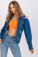 Kurtka Damska Model RO-KR-CKT-4006.16X Blue - Rue Paris - L Kurtka Damska Model RO-KR-CKT-4006.16X Blue - Rue Paris - L