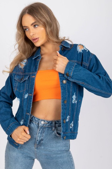 Kurtka Damska Model RO-KR-CKT-4006.16X Blue - Rue Paris - XL