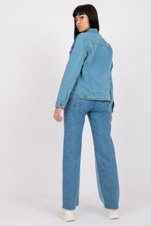 Kurtka Damska Model RO-KR-CKT-4007.17X Light Blue - Rue Paris - s Kurtka Damska Model RO-KR-CKT-4007.17X Light Blue - Rue Paris - s