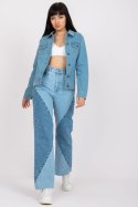 Kurtka Damska Model RO-KR-CKT-4007.17X Light Blue - Rue Paris - s Kurtka Damska Model RO-KR-CKT-4007.17X Light Blue - Rue Paris - s