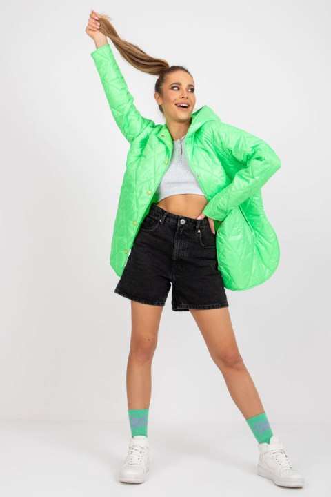 Kurtka Damska Model RV-KR-004.95P Fluo Green - Rue Paris - XL