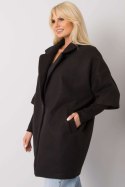 Płaszcz Damski Model CHA-PL-0409.30X Black - Rue Paris - S/M Płaszcz Damski Model CHA-PL-0409.30X Black - Rue Paris - S/M