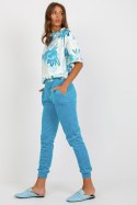 Spodnie Komplet Model WN-KMPL-8192.69 Blue - Rue Paris - S Spodnie Komplet Model WN-KMPL-8192.69 Blue - Rue Paris - S
