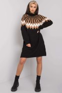 Sukienka Model LC-SK-0098.37X Black - Rue Paris - uniwersalny Sukienka Model LC-SK-0098.37X Black - Rue Paris - uniwersalny