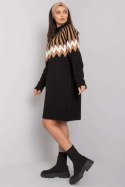 Sukienka Model LC-SK-0098.37X Black - Rue Paris - uniwersalny Sukienka Model LC-SK-0098.37X Black - Rue Paris - uniwersalny