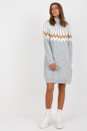 Sukienka Model LC-SK-0098.37X Grey - Rue Paris - uniwersalny Sukienka Model LC-SK-0098.37X Grey - Rue Paris - uniwersalny
