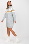 Sukienka Model LC-SK-0098.37X Grey - Rue Paris - uniwersalny Sukienka Model LC-SK-0098.37X Grey - Rue Paris - uniwersalny