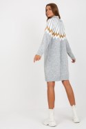 Sukienka Model LC-SK-0098.37X Grey - Rue Paris - uniwersalny Sukienka Model LC-SK-0098.37X Grey - Rue Paris - uniwersalny