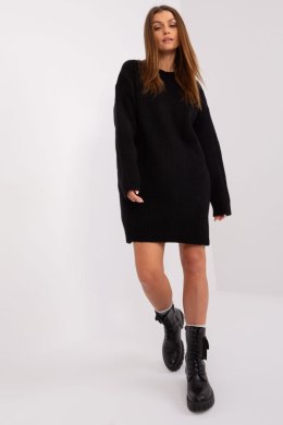 Sukienka Model LC-SK-0568.01P Black - Rue Paris - uniwersalny
