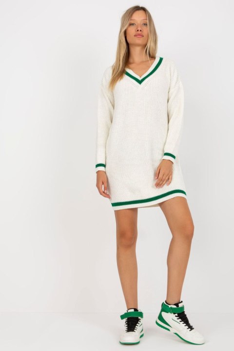 Sukienka Model LC-SW-8023.55P White - Rue Paris - uniwersalny Sukienka Model LC-SW-8023.55P White - Rue Paris - uniwersalny