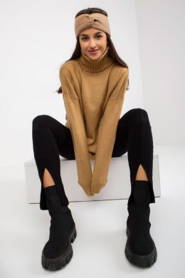 Sweter Damski Model LC-SW-0331.89P Camel - Rue Paris - uniwersalny