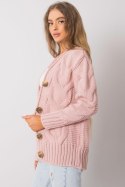 Sweter Damski Model LC-SW-A1.28X Light Pink - Rue Paris - uniwersalny Sweter Damski Model LC-SW-A1.28X Light Pink - Rue Paris - uniwersalny