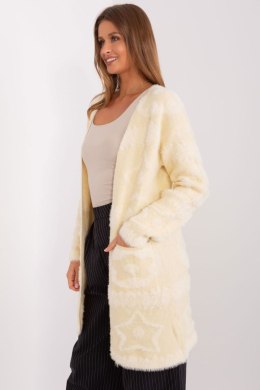 Sweter Kardigan Model AT-SW-234503.00P Light Beige - AT - uniwersalny