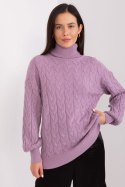 Golf Damski Model AT-SW-2348.88 Light Violet - AT - uniwersalny Golf Damski Model AT-SW-2348.88 Light Violet - AT - uniwersalny