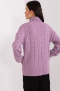 Golf Damski Model AT-SW-2348.88 Light Violet - AT - uniwersalny Golf Damski Model AT-SW-2348.88 Light Violet - AT - uniwersalny