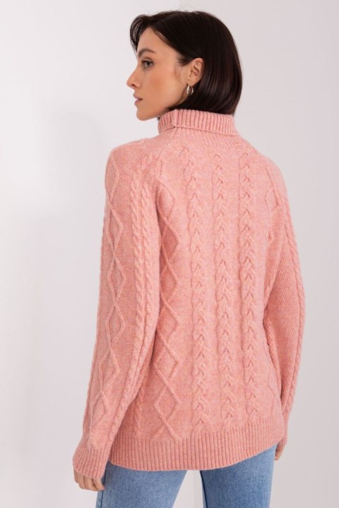 Golf Damski Model AT-SW-2355-2.19P Dark Pink - AT - uniwersalny Golf Damski Model AT-SW-2355-2.19P Dark Pink - AT - uniwersalny