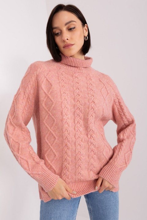 Golf Damski Model AT-SW-2355-2.19P Dark Pink - AT - uniwersalny Golf Damski Model AT-SW-2355-2.19P Dark Pink - AT - uniwersalny