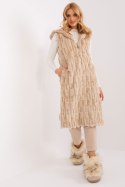 Kamizelka Model AT-KZ-2368-1.07 Beige - AT - M/L Kamizelka Model AT-KZ-2368-1.07 Beige - AT - M/L