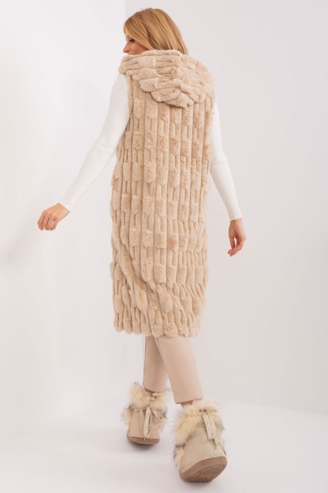 Kamizelka Model AT-KZ-2368-1.07 Beige - AT - S/M Kamizelka Model AT-KZ-2368-1.07 Beige - AT - S/M