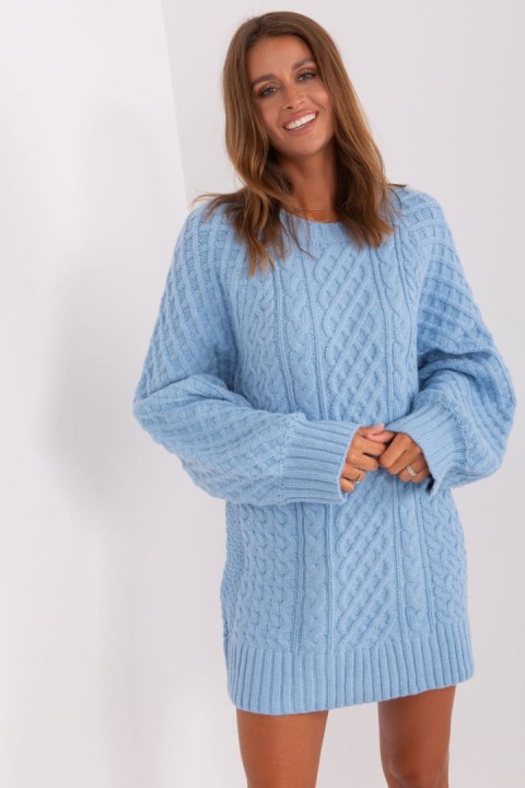 Sweter Damski Model AT-SW-2367-2.64P Light Blue - AT - uniwersalny