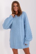 Sweter Damski Model AT-SW-2367-2.64P Light Blue - AT - uniwersalny