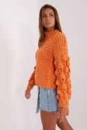 Sweter Damski Model AT-SW-2382.97P Orange - AT - uniwersalny Sweter Damski Model AT-SW-2382.97P Orange - AT - uniwersalny