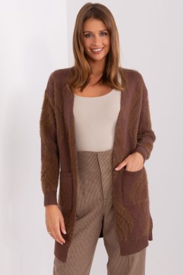 Sweter Kardigan Model AT-SW-234501.00P Brown - AT - uniwersalny