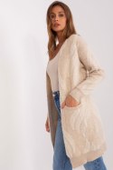 Sweter Kardigan Model AT-SW-234501.00P Light Beige - AT - uniwersalny