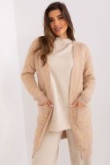 Sweter Kardigan Model AT-SW-234502.38X Beige - AT - uniwersalny