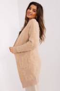 Sweter Kardigan Model AT-SW-234502.38X Beige - AT - uniwersalny