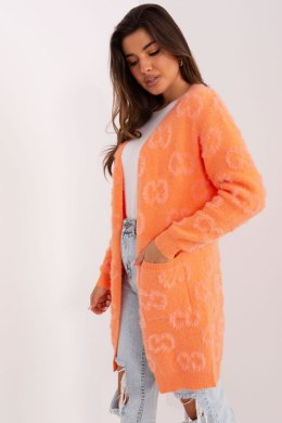 Sweter Kardigan Model AT-SW-234502.38X Orange - AT - uniwersalny
