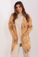 Sweter Kardigan Model AT-SW-234701.34 Beige - AT - uniwersalny Sweter Kardigan Model AT-SW-234701.34 Beige - AT - uniwersalny