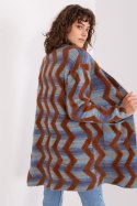 Sweter Kardigan Model AT-SW-234701.34 Dark Blue - AT - uniwersalny Sweter Kardigan Model AT-SW-234701.34 Dark Blue - AT - uniwersalny