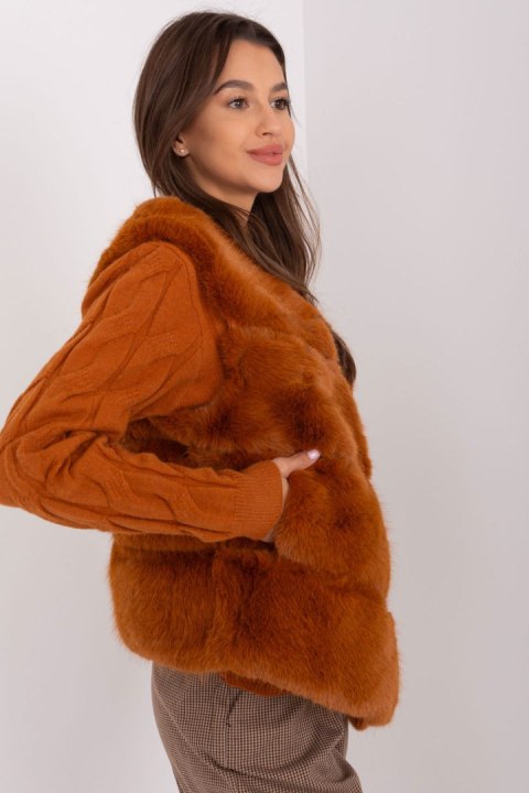 Kamizelka Model AT-KZ-2349.00P Light Brown - AT - S/M Kamizelka Model AT-KZ-2349.00P Light Brown - AT - S/M