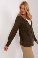 Sweter Damski Model AT-SW-2358.31 Khaki - AT - uniwersalny Sweter Damski Model AT-SW-2358.31 Khaki - AT - uniwersalny